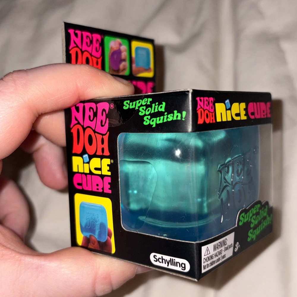 Trendy Brand New Blue Nee Doh Nice Cube Super Solid Squish🔥 - Picture 4 of 6